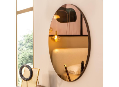 Spiegel Wandspiegel Hängespiegel Rund Flurspiegel Deko Moderne 95 cm