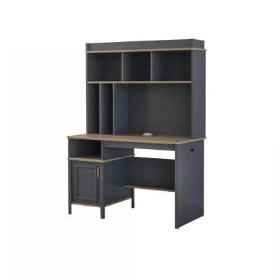 Kinderzimmermöbel Kinderzimmer Bett Kinderbett Grau Holz Set 4tlg