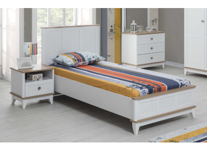 Kinderbett Bettrahmen Bett Kinderzimmer Kinderzimmermöbel Weiß Holz
