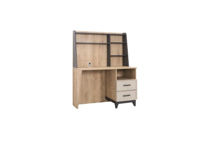 Schreibtisch Computertisch Braun Kinderzimmermöbel Holz Tisch Regale