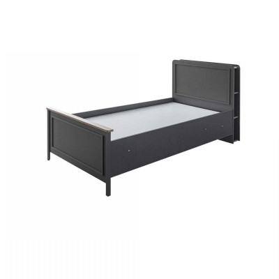 Kinderbett Kinderzimmer Kindermöbel Garnitur Bett Grau Holz Set 5tlg
