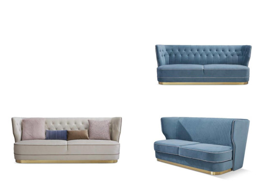 Sofa 2 Sitzer Luxus Designer Couch Neu Sofa Luxus Polstersofas Zweisitzer Neu