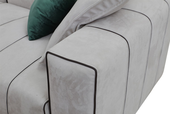 Sofa Ledersofa Kunstleder Couch Big - Luxus Wohnzimmer Sitz Polster Viersitzer