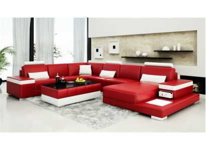 Designer Sofa Couch Ecksofa Luxus Polster Garnitur Wohnlandschaft U-Form Neu