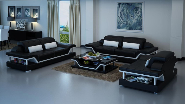 Sofagarnitur 3+2+1 Sitzer Sofa Sitz Couch Polster Garnitur Moderne Couchen Neu