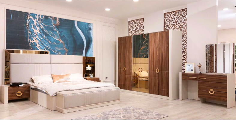 Schlafzimmer Set Doppelbett 2x Nachttische Neu Einrichtung Designer Möbel