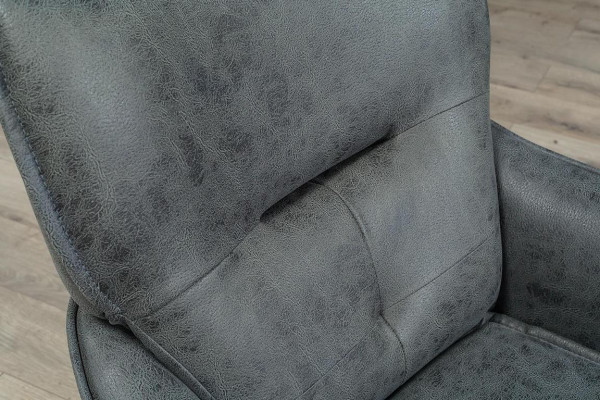 Grauer Einsitzer Exklusiver Sessel Lounge Club 1-Sitzer Luxus Einsitzer