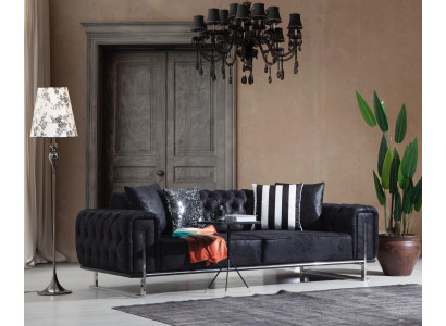 Sofa Dreisitzer Couch Design Chesterfield Luxus Möbel Polstersofas Wohnzimmer