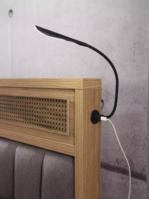 Bett Holzbett mit Bettkasten Garnitur Jugendbett Holz Braun Set 3tlg