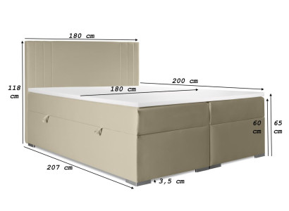 Doppelbett Polster Schlafzimmer Bett Modern Möbel Polsterbett Boxspringbett
