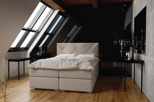 Luxus Bett Designer Schlafzimmer Polstermöbel Modern Doppelbett Boxspringbett