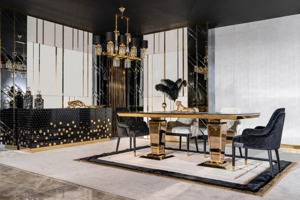 Esstisch 6 Stühlen Anrichte Esstische Tisch Tische Stuhl Garnitur Gruppe 6tlg