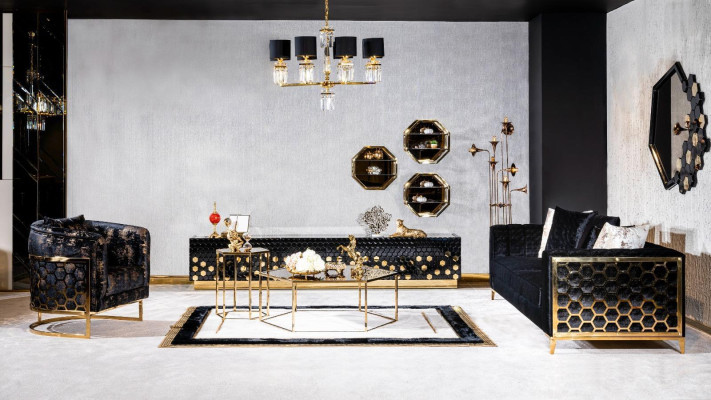 Esstisch 6 Stühlen Anrichte Esstische Tisch Tische Stuhl Garnitur Gruppe 6tlg