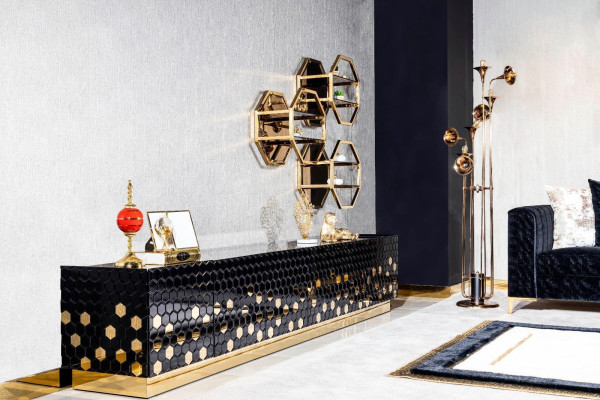 Esstisch 6 Stühlen Anrichte Esstische Tisch Tische Stuhl Garnitur Gruppe 6tlg