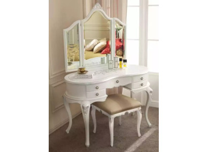 Schminktisch mit Spiegel Komplett Set Schlafzimmer Neu 2tlg. Konsole