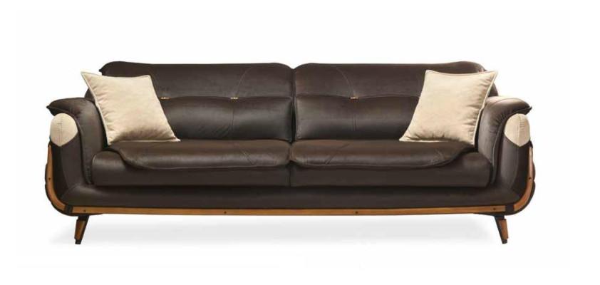 Sofagarnitur 3+3 Sitzer Sofa Sessel Sofas Relax Luxus Set Wohnzimmer