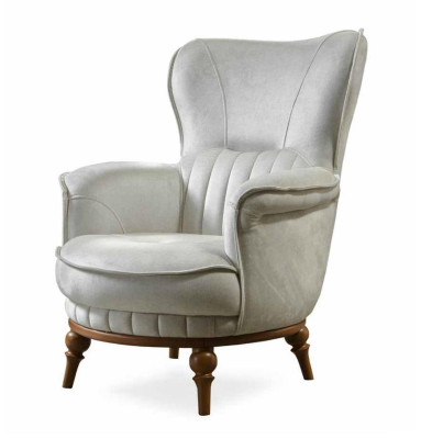 Sessel Luxus Design Textil Wohnzimmer Klassisches Stil Möbel Lounge
