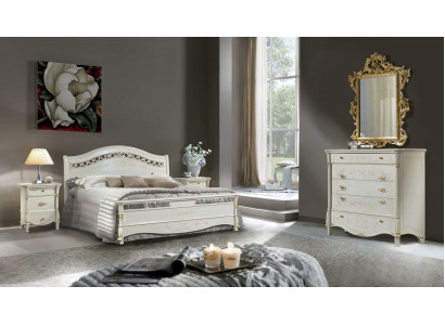 Klassisches Bett Doppelbett Betten Schlafzimmer Holz Italienische Möbel