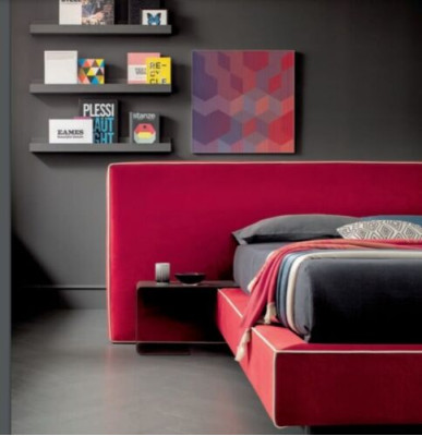 Design Luxus Doppel Hotel Betten Stoff Luxus Schlafzimmer Bett Italien Möbel Neu