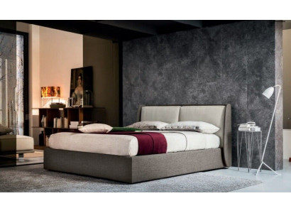 Bett Textil Polster Schlafzimmer 180x200 Design Doppelbett Lederbett Betten Neu