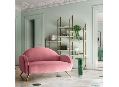 Design Büro Office Kanzlei Bank Couchen Sofa 2 Sitzer Couch Polster Stoffsofa