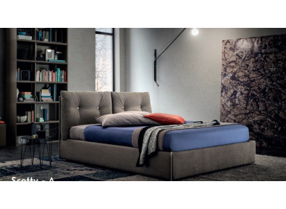 Doppel Betten Holz Design 180x200cm Neu Luxus Bett Schlafzimmer Textil Polster