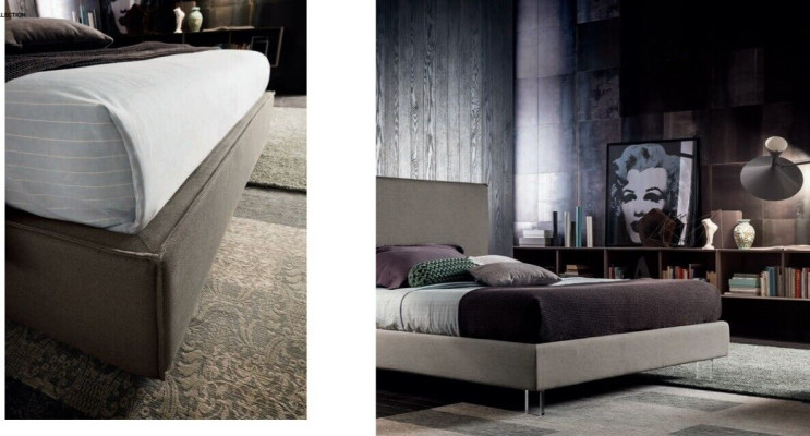 Luxus Doppel Betten Braun 200x200 Schlaf Zimmer Leder Hotel Bett Polster Design