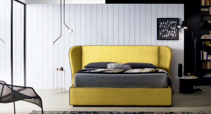 Möbel Stoff Design Einrichtung Polsterbett Rahmen Betten Luxus Bett Hotel Royal