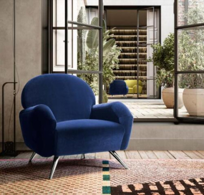 Sofa Couch Polster Stuhl Modern Zeitgenössisch Polster Sessel Italien 1Sitzer