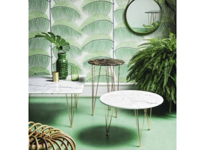 Luxus Beistelltisch Design Möbel Couchtisch Wohnzimmer Rund Edel Kunst Modern