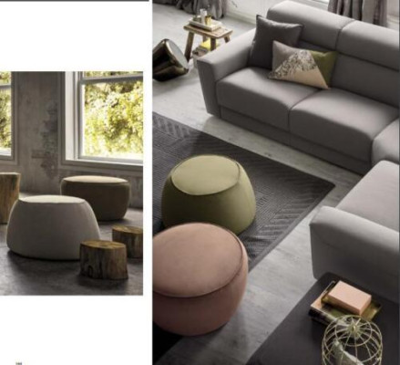 Sitzhocker Hocker Pouf Puff Sitzpouf Fußhocker Ottomane Samt 50x67m Textil