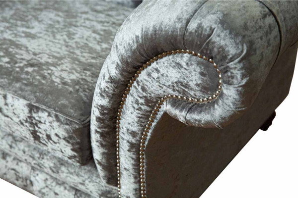 Viersitzer Sofa Sofas 4 Sitzer Chesterfield Wohnzimmer Stoff Design Sitz