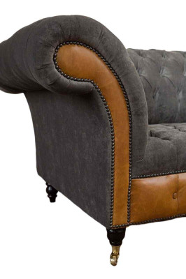Sofa 4 Sitzer Chesterfield Luxus Couch Big Couchen Polster 300cm Design