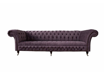 Design Sofa 4 Sitzer Couch Polster Luxus Textil Sofas Chesterfield 