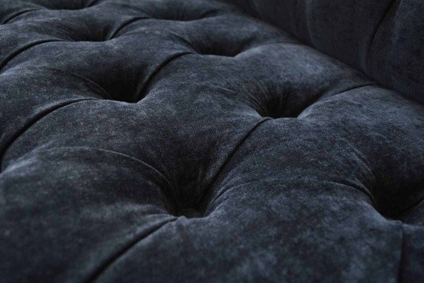 Design Sofa Couch Polster 3 Sitzer Sofas Blau Couchen Sitz Stoff Neu