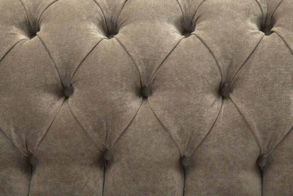 Dreisitzer Chesterfield Sofa 3 Sitz Sofas Grau Stoff Wohnzimmer Luxus