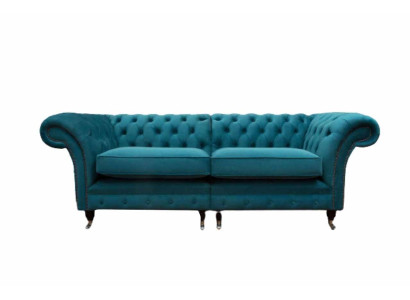 Design Sofa 3 Sitzer Couch Chsterfield Polster Sofas Wohnzimmer Design