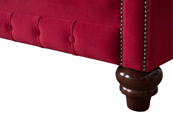 Design Modern Textil Sofa 2 Sitzer Couch Polster Luxus Sofas Chesterfield