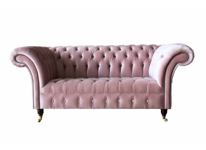 Chesterfield Zwei Sitzer 2 Sitz Couch Polster Sitz Sofa Couchen Design