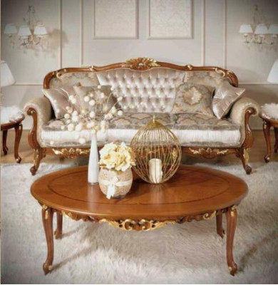 Couch Klassische Couchtisch Sofa Beistelltisch Wohnzimmer Tisch Möbel Holz Neu