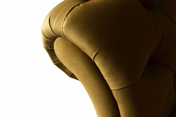 Chesterfield Sessel Stoff Textil Modern Wohnzimmer Luxus Design Möbel