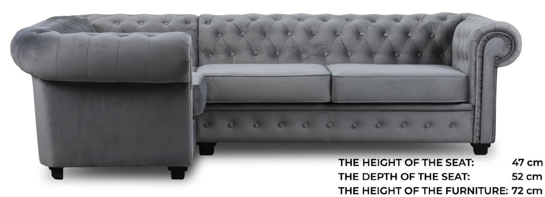 Chesterfield Sofa Couch Polster Möbel Eckgarnitur Sofas Couchen Stoff Textil