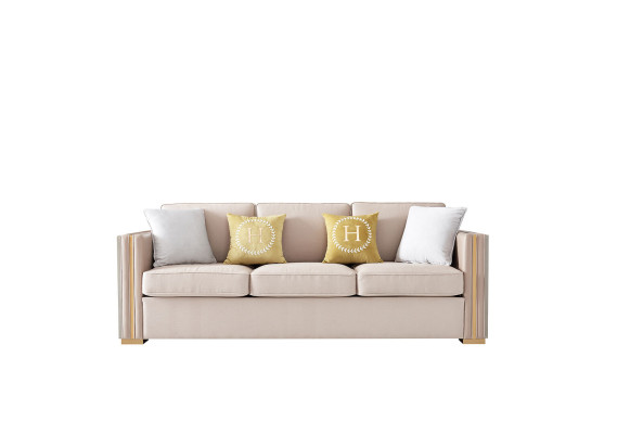 Dreisitzer Couch Polster Design Sofa Deko Moderner 3er Sofas Zimmer Möbel
