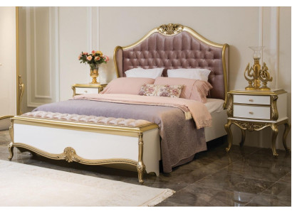 Chesterfield Bettrahmen Design Polster Luxus Bett Schlafzimmer Betten Rosa