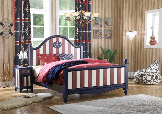 Bett Nachttisch 3tlg. Schlafzimmer Set Design American Stil Luxus Betten Gruppe