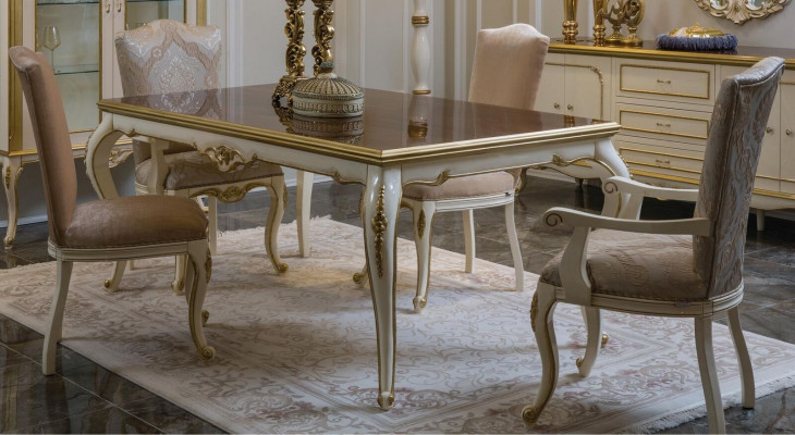 Esszimmer Esstisch Stuhl Set Gruppe Garnitur Tisch Tische Garnitur Luxus 5tlg.