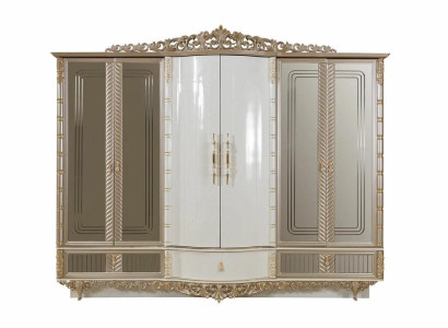 Kleiderschrank Schlafzimmer Sechstüriger Schrank Holz Schlafzimmer