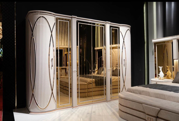 Kleiderschrank weiß Schlafzimmer Material Holz Schrank Holz Schrank