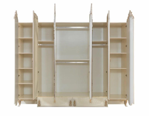 Schlafzimmer Kleiderschrank Material Holz Schrank Modern neu beige