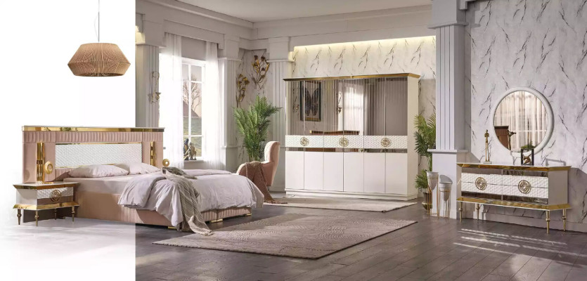 Moderner Schminktisch Holz Kommode Schlafzimmer Möbel Weiße Konsole